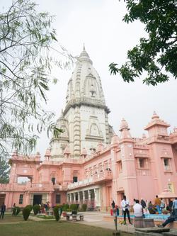 Beautiful view of Kashi Vishwanath Temple, a famous spiritual site in Varanasi, India.