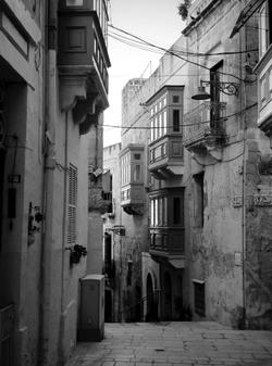old architecture in Birgu, Malta